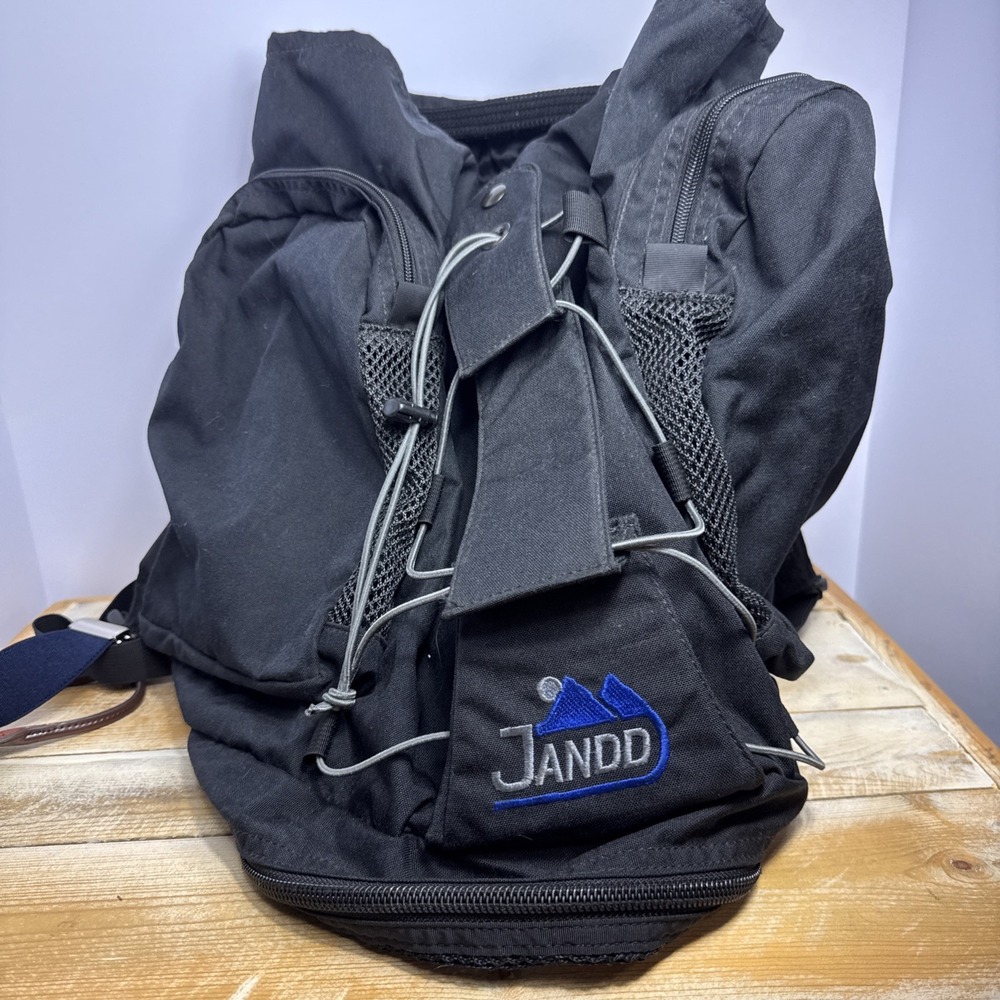 Jandd Mountaineering Backpack Hiking Outdoor BLACK Nylon Canvas